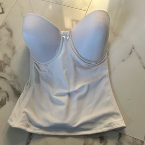 Va Bien White Seamless Hourglass Bustier 34D - Bridal, Wedding, Shapewear